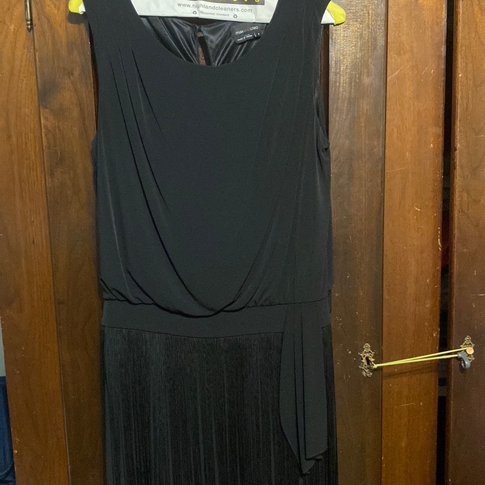 Max and Cleo Black fringe dress
